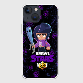 Чехол для iPhone 13 mini с принтом BRAWL STARS BIBI. в Петрозаводске,  |  | bib | brawl stars | colt | crow | el brown | leon | leon shark | max | moba | sally leon | shark | акула | берли | биби | бравл старс | браун | ворон | жанр | игра | кольт | леон | леон акула | макс | нита | шелли