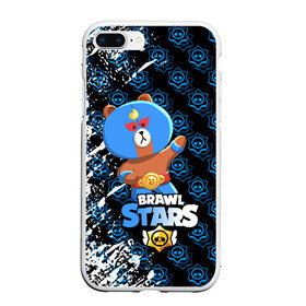 Чехол для iPhone 7Plus/8 Plus матовый с принтом BRAWL STARS EL BROWN в Петрозаводске, Силикон | Область печати: задняя сторона чехла, без боковых панелей | bib | brawl stars | colt | crow | el brown | leon | leon shark | max | moba | sally leon | shark | акула | берли | биби | бравл старс | браун | ворон | жанр | игра | кольт | леон | леон акула | макс | нита | шелли