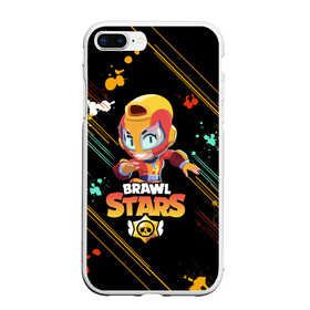 Чехол для iPhone 7Plus/8 Plus матовый с принтом BRAWL STARS MAX в Петрозаводске, Силикон | Область печати: задняя сторона чехла, без боковых панелей | bib | brawl stars | colt | crow | el brown | leon | leon shark | max | moba | sally leon | shark | акула | берли | биби | бравл старс | браун | ворон | жанр | игра | кольт | леон | леон акула | макс | нита | шелли