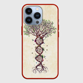 Чехол для iPhone 13 Pro с принтом Дерево жизни в Петрозаводске,  |  | бабочки | ветви | ветки | дерево | днк | жизнь | корни | крона | птички