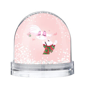 Снежный шар с принтом Энджел даст в Петрозаводске, Пластик | Изображение внутри шара печатается на глянцевой фотобумаге с двух сторон | angel dust | hazbin | hotel hazbin | new year | нг | новый год | отель хазбин | рождество | хазбин | энджел даст