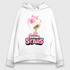 Женское худи Oversize хлопок с принтом Leon Unicorn Brawl Stars в Петрозаводске, френч-терри — 70% хлопок, 30% полиэстер. Мягкий теплый начес внутри —100% хлопок | боковые карманы, эластичные манжеты и нижняя кромка, капюшон на магнитной кнопке | brawl | brawl st | brawl stars | colt | game | leon | mobo | poco | shelly | stars | unicorn | бравл | динамайк | единорог | игра | игры | кольт | леон | лого | мобильные игры | надпись | поко | старс | шелли