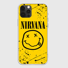 Чехол для iPhone 12 Pro Max с принтом NIRVANA в Петрозаводске, Силикон |  | nirvana | smile | курт кобейн | нирвана | смайл