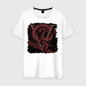 Мужская футболка хлопок с принтом Venom в Петрозаводске, 100% хлопок | прямой крой, круглый вырез горловины, длина до линии бедер, слегка спущенное плечо. | bullet for my valentine | metall | rock | venom