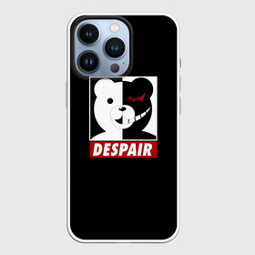 Чехол для iPhone 13 Pro с принтом Monokuma despair на черном в Петрозаводске,  |  | anime | art | bear | danganronpa | japan | monokuma | аниме | арт | животное | манга | медведь | мишка | мульфильм | персонаж | плюшевый | япония