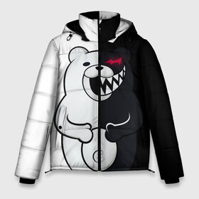 Мужская зимняя куртка 3D с принтом MONOKUMA в Петрозаводске, верх — 100% полиэстер; подкладка — 100% полиэстер; утеплитель — 100% полиэстер | длина ниже бедра, свободный силуэт Оверсайз. Есть воротник-стойка, отстегивающийся капюшон и ветрозащитная планка. 

Боковые карманы с листочкой на кнопках и внутренний карман на молнии. | anime | bear | black  white | danganronpa | kurokuma | monodam | monokuma | monomi | monotaro | rabbit | school | shirokuma | аниме | главарь | мoноми | монокума | черно белый | школа