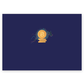 Поздравительная открытка с принтом Биткоин в Петрозаводске, 100% бумага | плотность бумаги 280 г/м2, матовая, на обратной стороне линовка и место для марки
 | bitcoin | coin | cryptocurrency | currency | gold | mining | money | symbol | биткоин | богатство | валюта | деньги | золото | интернет | коин | крипта | криптовалюта | майнинг | символ | трейдер