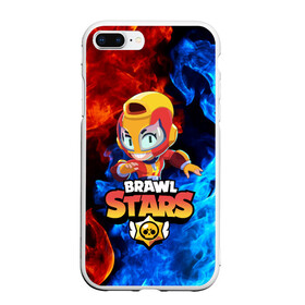 Чехол для iPhone 7Plus/8 Plus матовый с принтом BRAWL STARS MAX в Петрозаводске, Силикон | Область печати: задняя сторона чехла, без боковых панелей | bibi | brawl stars | crow | el brown | leon | leon shark | max | sally leon | shark | stars | акула | биби | ворон | леон | макс