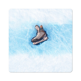 Магнит виниловый Квадрат с принтом Фмгурное катание в Петрозаводске, полимерный материал с магнитным слоем | размер 9*9 см, закругленные углы | figure skating | коньки | конькобежный спорт | фигурное катание
