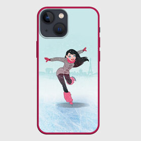 Чехол для iPhone 13 mini с принтом Фигурное катание в Петрозаводске,  |  | figure skating | коньки | конькобежный спорт | фигурное катание