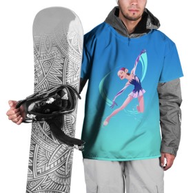 Накидка на куртку 3D с принтом Фигурное катание в Петрозаводске, 100% полиэстер |  | figure skating | коньки | конькобежный спорт | фигурное катание