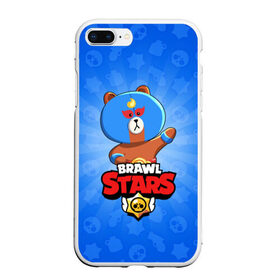 Чехол для iPhone 7Plus/8 Plus матовый с принтом BRAWL STARS EL BROWN в Петрозаводске, Силикон | Область печати: задняя сторона чехла, без боковых панелей | bibi | brawl stars | crow | el brown | leon | leon shark | sally leon | shark | stars | акула | биби | ворон | леон