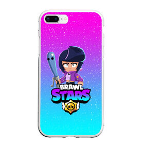 Чехол для iPhone 7Plus/8 Plus матовый с принтом BRAWL STARS BIBI в Петрозаводске, Силикон | Область печати: задняя сторона чехла, без боковых панелей | bibi | brawl stars | crow | el brown | leon | leon shark | max | sally leon | shark | stars | акула | биби | ворон | леон