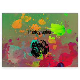 Поздравительная открытка с принтом Фотограф в Петрозаводске, 100% бумага | плотность бумаги 280 г/м2, матовая, на обратной стороне линовка и место для марки
 | искусство | фото | фотоаппарат | фотограф | фотография | хобби