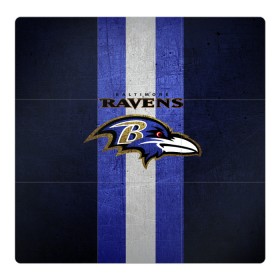 Магнитный плакат 3Х3 с принтом Baltimore Ravens в Петрозаводске, Полимерный материал с магнитным слоем | 9 деталей размером 9*9 см | 