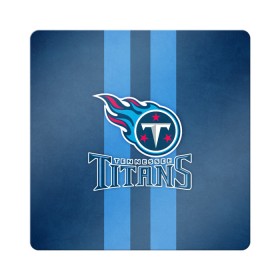 Магнит виниловый Квадрат с принтом Tennessee Titans в Петрозаводске, полимерный материал с магнитным слоем | размер 9*9 см, закругленные углы | tennessee titans | американский футбол | мяч | теннесси тайтенс | футбол