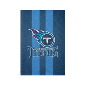 Обложка для паспорта матовая кожа с принтом Tennessee Titans в Петрозаводске, натуральная матовая кожа | размер 19,3 х 13,7 см; прозрачные пластиковые крепления | tennessee titans | американский футбол | мяч | теннесси тайтенс | футбол