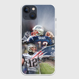 Чехол для iPhone 13 с принтом Brady в Петрозаводске,  |  | американский футбол | мяч | футбол