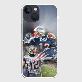 Чехол для iPhone 13 mini с принтом Brady в Петрозаводске,  |  | американский футбол | мяч | футбол