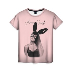 Женская футболка 3D с принтом Ariana Grande в Петрозаводске, 100% полиэфир ( синтетическое хлопкоподобное полотно) | прямой крой, круглый вырез горловины, длина до линии бедер | ariana | grande | автор | ариана | гранде | музыкальный | певица | песен | продюсер