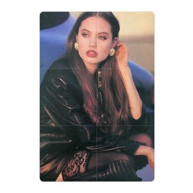Магнитный плакат 2Х3 с принтом Анджелина Джоли в Петрозаводске, Полимерный материал с магнитным слоем | 6 деталей размером 9*9 см | актриса | анджелина | голливуд | джоли | знаменитости | миссис смит
