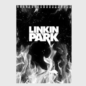 Скетчбук с принтом LINKIN PARK в Петрозаводске, 100% бумага
 | 48 листов, плотность листов — 100 г/м2, плотность картонной обложки — 250 г/м2. Листы скреплены сверху удобной пружинной спиралью | chester bennington | linkin park | mike shinoda | линкин парк