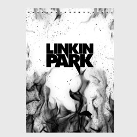 Скетчбук с принтом LINKIN PARK в Петрозаводске, 100% бумага
 | 48 листов, плотность листов — 100 г/м2, плотность картонной обложки — 250 г/м2. Листы скреплены сверху удобной пружинной спиралью | chester bennington | linkin park | mike shinoda | линкин парк