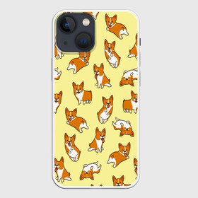 Чехол для iPhone 13 mini с принтом Корги в Петрозаводске,  |  | corgi | dog | dogs | корги | мило | собаки | собачки