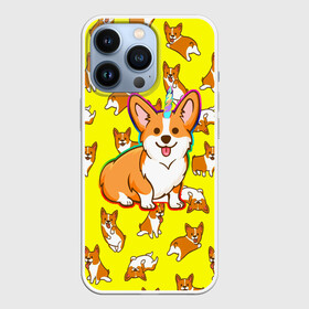 Чехол для iPhone 13 Pro с принтом Corgi в Петрозаводске,  |  | corgi | dog | dogs | волшебство | единорог | корги | мило | радуга | собаки | собачки