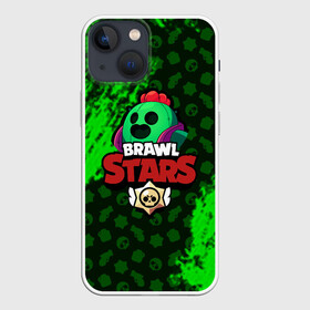 Чехол для iPhone 13 mini с принтом BRAWL STARS SPIKE. в Петрозаводске,  |  | 8 bit | bibi | brawl stars | brock | bull | crow | dinomike | el primo | leon | mobile game | nita | poko | ricochet | stars | tara | бравл старс | ворон | леон | мобильные игры