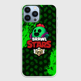 Чехол для iPhone 13 Pro Max с принтом BRAWL STARS SPIKE. в Петрозаводске,  |  | Тематика изображения на принте: 8 bit | bibi | brawl stars | brock | bull | crow | dinomike | el primo | leon | mobile game | nita | poko | ricochet | stars | tara | бравл старс | ворон | леон | мобильные игры