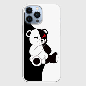 Чехол для iPhone 13 Pro Max с принтом MONOKUMA сидит в Петрозаводске,  |  | danganronpa | eye | monokuma | аватар | антагонист | глаз | игрушка | медведь | монокума | мягкая | панда | робот