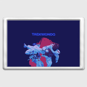 Магнит 45*70 с принтом Taekwondo в Петрозаводске, Пластик | Размер: 78*52 мм; Размер печати: 70*45 | taekwondo | восточные единоборства | единоборства | теквондо | тхэквондо | тэквондо