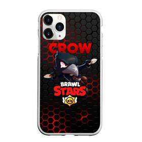 Чехол для iPhone 11 Pro матовый с принтом BRAWL STARS CROW в Петрозаводске, Силикон |  | bibi | brawl stars | crow | el brown | leon | leon shark | max | sally leon | shark | stars | акула | биби | ворон | леон