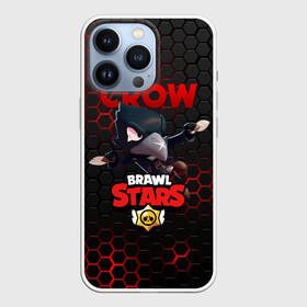 Чехол для iPhone 13 Pro с принтом BRAWL STARS CROW | ВОРОН   СТАЛЬНАЯ БРОНЯ в Петрозаводске,  |  | Тематика изображения на принте: bibi | brawl stars | crow | el brown | leon | leon shark | max | sally leon | shark | stars | акула | биби | ворон | леон
