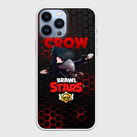 Чехол для iPhone 13 Pro Max с принтом BRAWL STARS CROW | ВОРОН   СТАЛЬНАЯ БРОНЯ в Петрозаводске,  |  | Тематика изображения на принте: bibi | brawl stars | crow | el brown | leon | leon shark | max | sally leon | shark | stars | акула | биби | ворон | леон