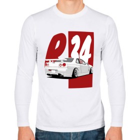 Мужской лонгслив хлопок с принтом Drift Cars Nissan Skyline R34 в Петрозаводске, 100% хлопок |  | Тематика изображения на принте: дрифт | пушка | тюнинг | уличная гонка | японский автомобиль