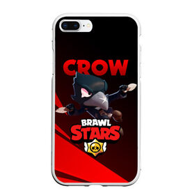 Чехол для iPhone 7Plus/8 Plus матовый с принтом BRAWL STARS CROW в Петрозаводске, Силикон | Область печати: задняя сторона чехла, без боковых панелей | brawl stars | crow | leon | leon shark | leon werewolf | sally leon | shark | stars | werewolf | акула | берли | ворон | леон | леон акула | оборотень | оборотень леон | спайк | эль примо