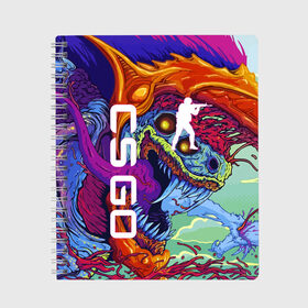 Тетрадь с принтом CS GO HYPERBEAST | КС ГО ХАЙПЕРБИСТ в Петрозаводске, 100% бумага | 48 листов, плотность листов — 60 г/м2, плотность картонной обложки — 250 г/м2. Листы скреплены сбоку удобной пружинной спиралью. Уголки страниц и обложки скругленные. Цвет линий — светло-серый
 | astralis | awp | counter strike | cs go | cs go global offensive | cs:go | faze clan | hyper beast | team liquid | астралис | кс го | тим ликвид | фейз клан | хайпер бист