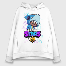 Женское худи Oversize хлопок с принтом Brawl Stars LEON SHARK в Петрозаводске, френч-терри — 70% хлопок, 30% полиэстер. Мягкий теплый начес внутри —100% хлопок | боковые карманы, эластичные манжеты и нижняя кромка, капюшон на магнитной кнопке | brawl | brawl stars | crow | leon | sally | shark | stars | акула | бравл | бравл старс | браво старс | игра | компьютерная | кров | леон | леон акула | онлайн | старс | шарк