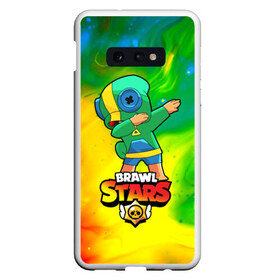 Чехол для Samsung S10E с принтом Brawl Stars Leon Dab в Петрозаводске, Силикон | Область печати: задняя сторона чехла, без боковых панелей | brawl | computer | dab | dance | game | gesture | hero | leon | main | moba | stars | герой | главный | даб | драки | жест | звезды | игра | компьютерная | лев | моба | танец