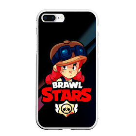 Чехол для iPhone 7Plus/8 Plus матовый с принтом Brawl Stars - Jessie в Петрозаводске, Силикон | Область печати: задняя сторона чехла, без боковых панелей | brawl | jessie | stars | бравл | герой | джесси | игра | компьютерная | моба | мобильная | старс | шутер