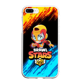 Чехол для iPhone 7Plus/8 Plus матовый с принтом BRAWL STARS MAX в Петрозаводске, Силикон | Область печати: задняя сторона чехла, без боковых панелей | bibi | brawl stars | crow | el brown | leon | leon shark | max | sally leon | shark | stars | акула | биби | ворон | леон