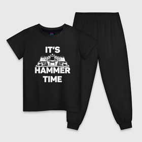 Детская пижама хлопок с принтом Its hammer time в Петрозаводске, 100% хлопок |  брюки и футболка прямого кроя, без карманов, на брюках мягкая резинка на поясе и по низу штанин
 | hammer time | lewis hamilton | льюис хэмилтон