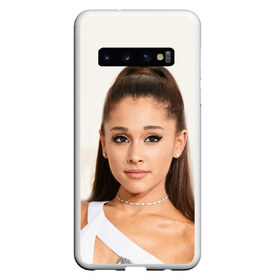 Чехол для Samsung Galaxy S10 с принтом Ariana Grande (Ариана Гранде) в Петрозаводске, Силикон | Область печати: задняя сторона чехла, без боковых панелей | ariana grande | актриса | американская певица | ариана | ариана гранде | гранде | девушка | музыка | певица | песни | продюсер