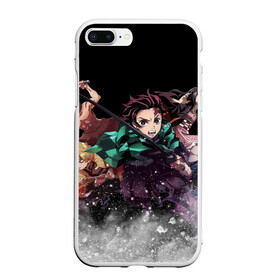 Чехол для iPhone 7Plus/8 Plus матовый с принтом KIMETSU NO YAIBA в Петрозаводске, Силикон | Область печати: задняя сторона чехла, без боковых панелей | demon slayer | demon slayer: kimetsu no yaiba | kimetsu | kimetsu no yaiba | nezuko | slayer | tanjiro | клинок рассекающий демонов | незуко | танджиро | шинобу кочо