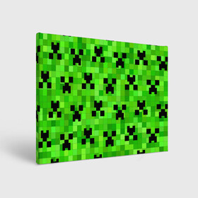 Холст прямоугольный с принтом MINECRAFT | МАЙНКРАФТ в Петрозаводске, 100% ПВХ |  | Тематика изображения на принте: block | criper | cube | minecraft | pixel | блок | геометрия | крафт | крипер | кубики | майнкрафт | пиксели
