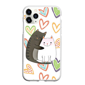Чехол для iPhone 11 Pro матовый с принтом Сладкая парочка в Петрозаводске, Силикон |  | 14 февраля | 8 марта | валентинов день | верность | влюбленность | влюбленные | вместе навсегда | двое | девичник | девушке | кот | коты | кошка | кошки | любимая | любимый | люблю | люблю тебя | мы с то