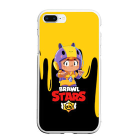 Чехол для iPhone 7Plus/8 Plus матовый с принтом BRAWL STARS BEA в Петрозаводске, Силикон | Область печати: задняя сторона чехла, без боковых панелей | bea | bibi | brawl stars | colt | crow | el brown | leon | leon shark | max | nita | sally leon | shark | акула | беа | берли | биби | бравл старс | браун | ворон | кольт | леон | леон акула | макс | нита | шелли