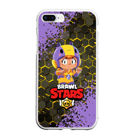 Чехол для iPhone 7Plus/8 Plus матовый с принтом BRAWL STARS BEA в Петрозаводске, Силикон | Область печати: задняя сторона чехла, без боковых панелей | bea | bibi | brawl stars | colt | crow | el brown | leon | leon shark | max | nita | sally leon | shark | акула | беа | берли | биби | бравл старс | браун | ворон | кольт | леон | леон акула | макс | нита | шелли